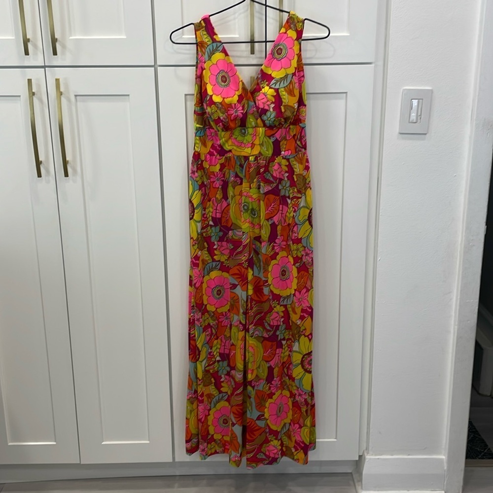 Vintage 1960s/1970s Styled by Beatrice Pines Floral Jumpsuit - Picture 2 of 15